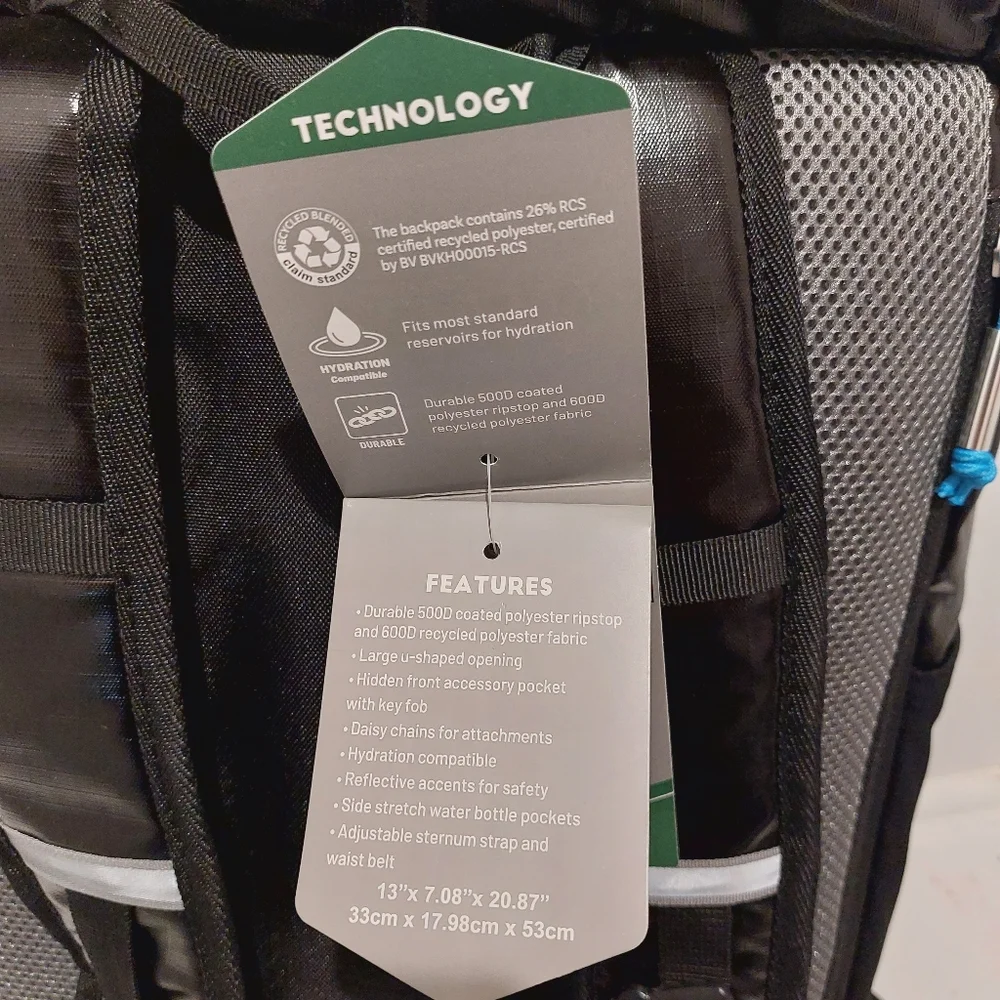 TIMBER RIDGE Unisex Hiking Waiststrap Backpack